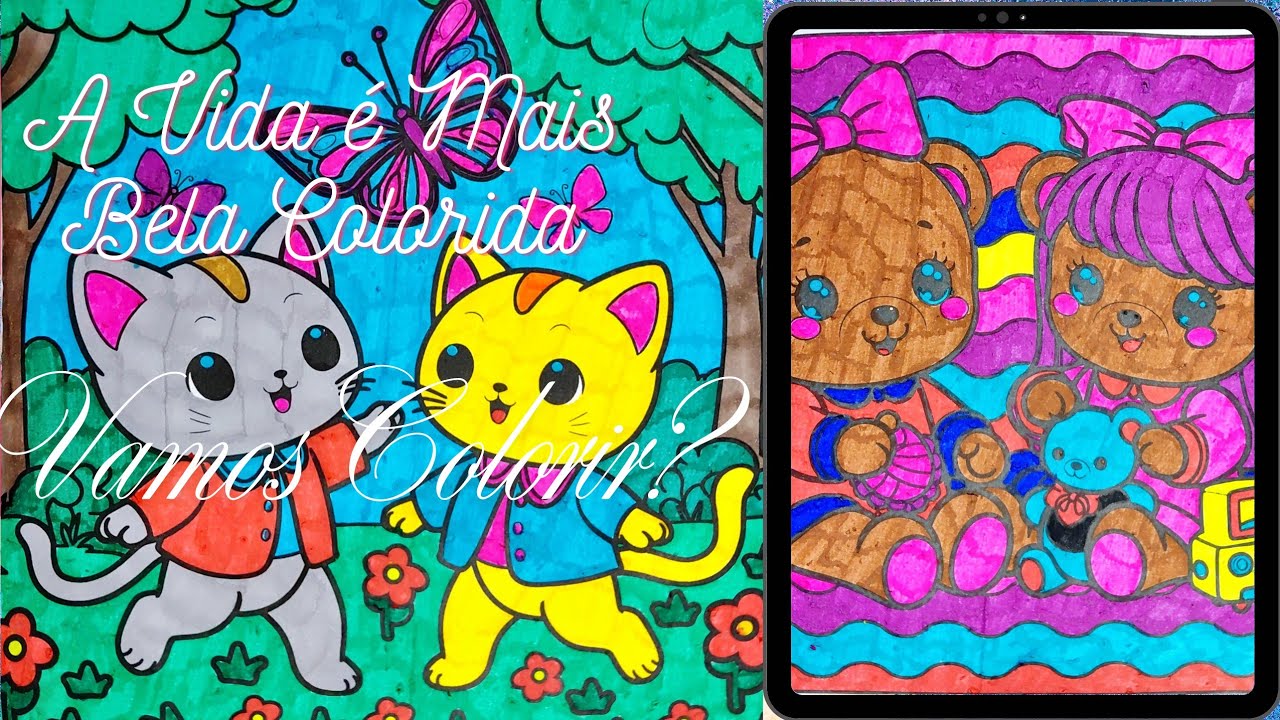 Colorindo em Live - Amigos Fofos (Livro Fofo e Aconchegante para Colorir)