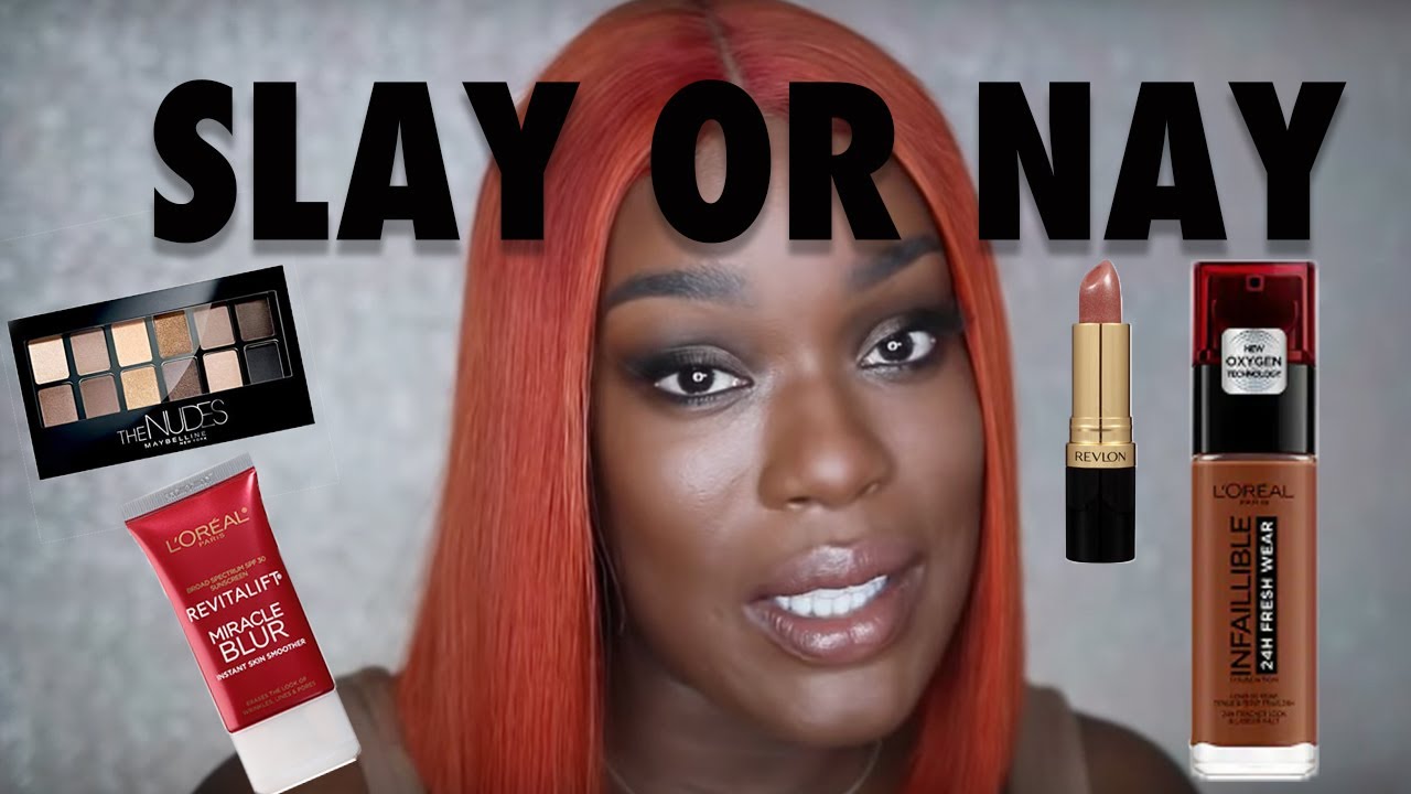 Drugstore makeup for dark skin!  SLAY or NAY?