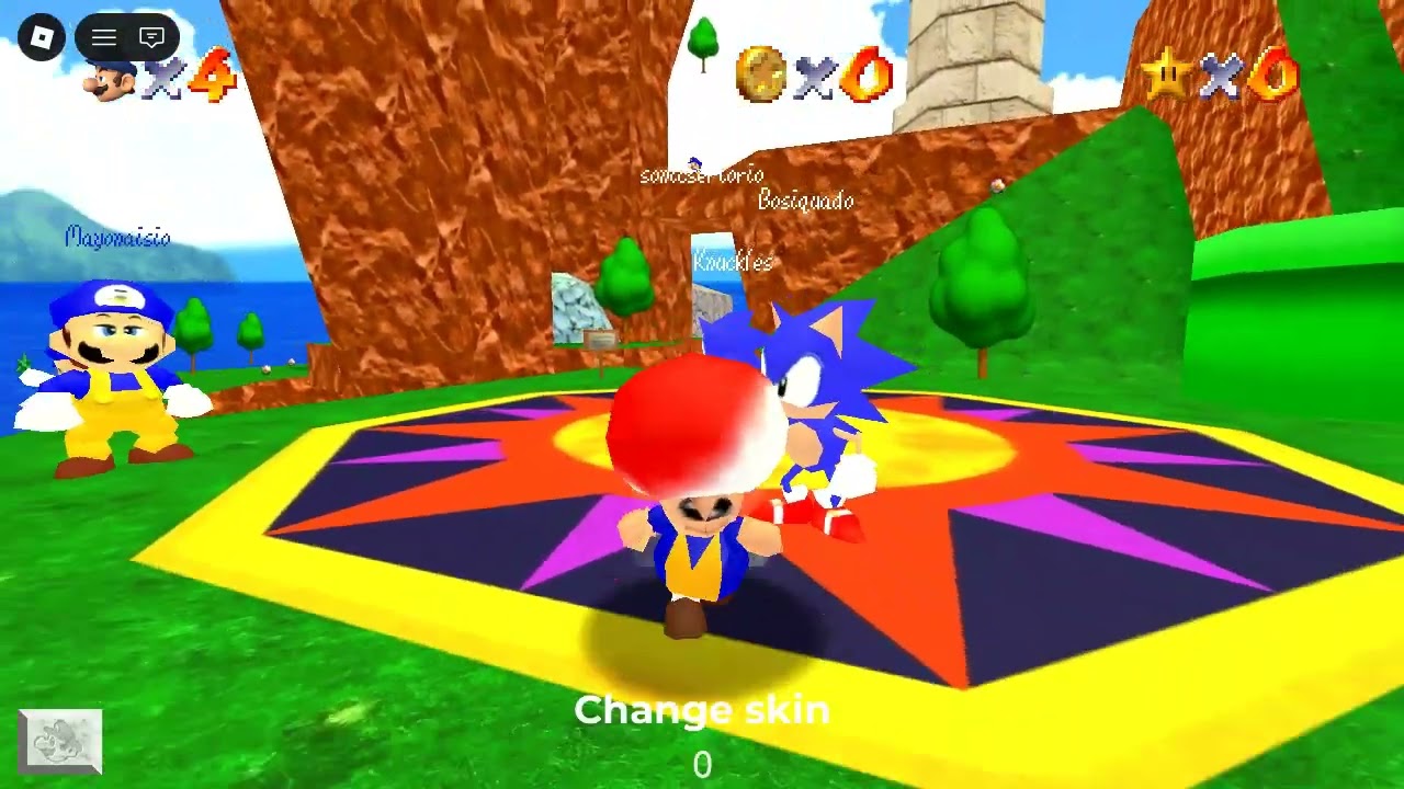 jogando mario 64 no roblox