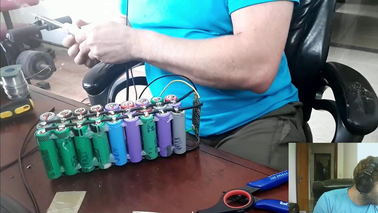GAMBIARRA Montando Pack De bateria de notebook usada