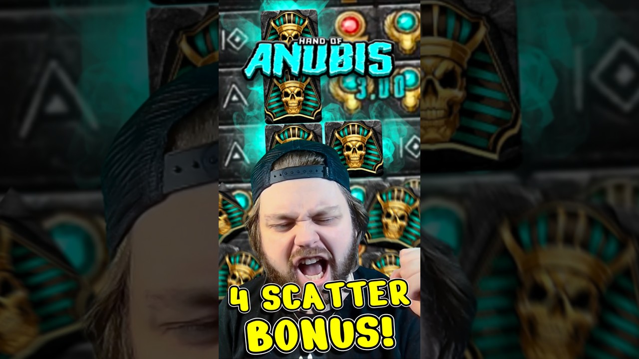 RARE 4 SCATTER BONUS ON HAND OF ANUBIS (BIG WIN!)