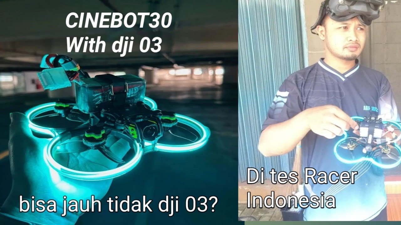 TERBANG PERDANA CINEBOT30 // DRONE BNF DENGAN DJI O3, CINEBOT 30