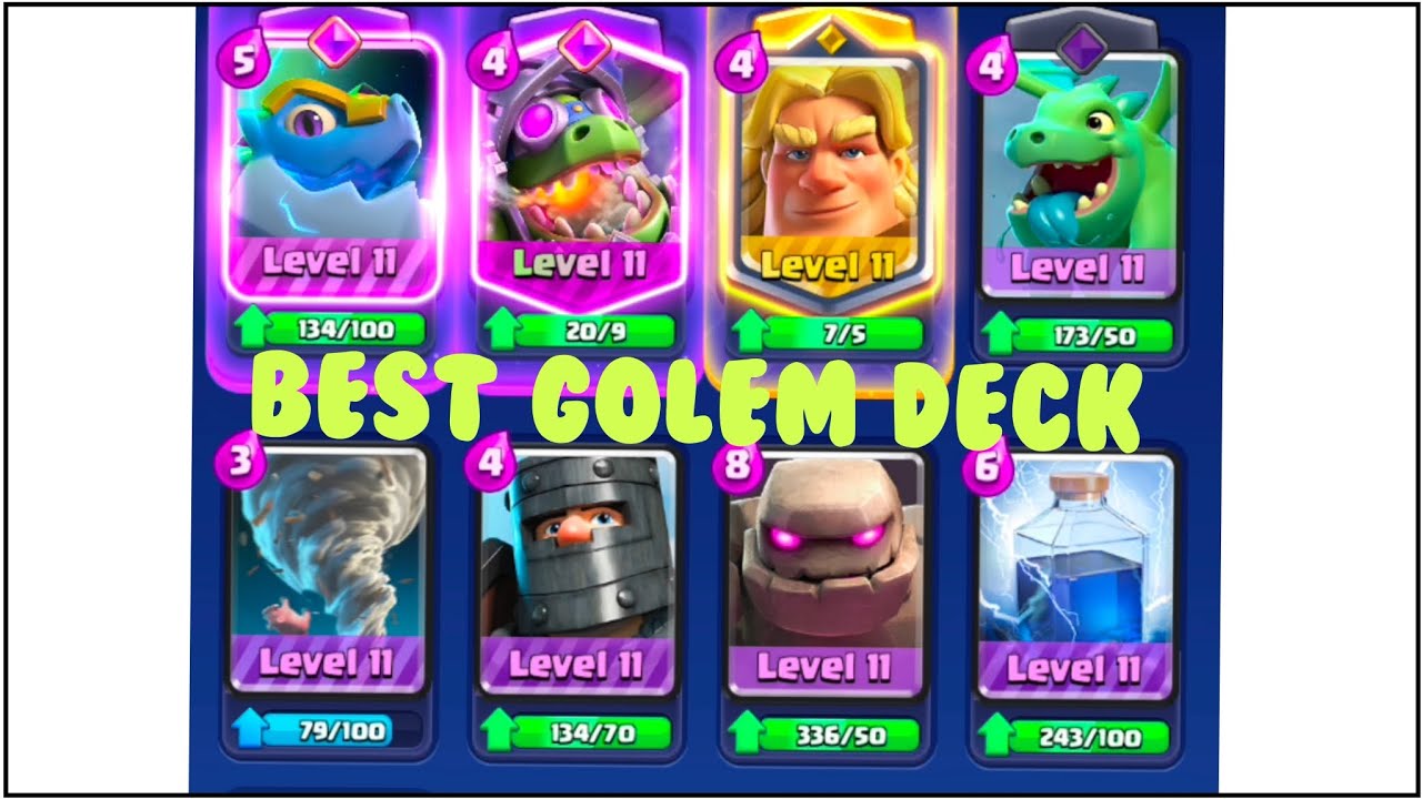 Best Golem deck for Clash royale 2v2! 