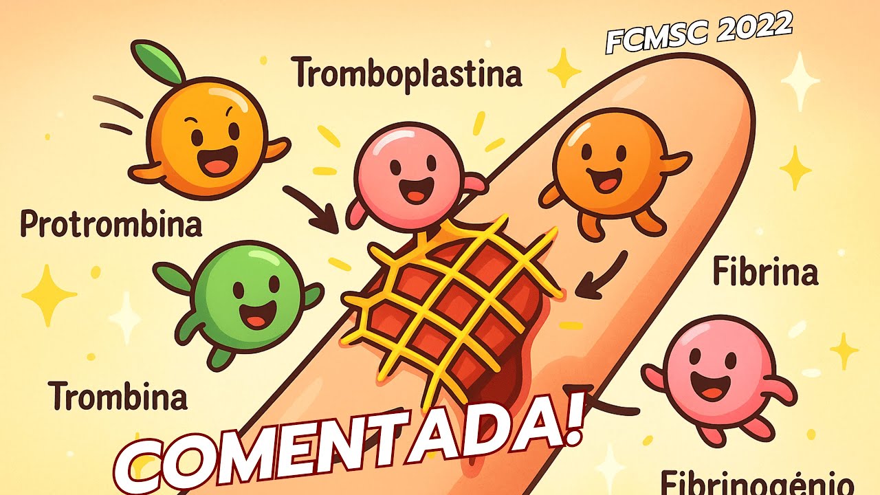 🩸Entenda a Coagulação Sanguínea com Uma Questão de Prova! Como o Sangue Estanca? 🔍FCMSC 2022
