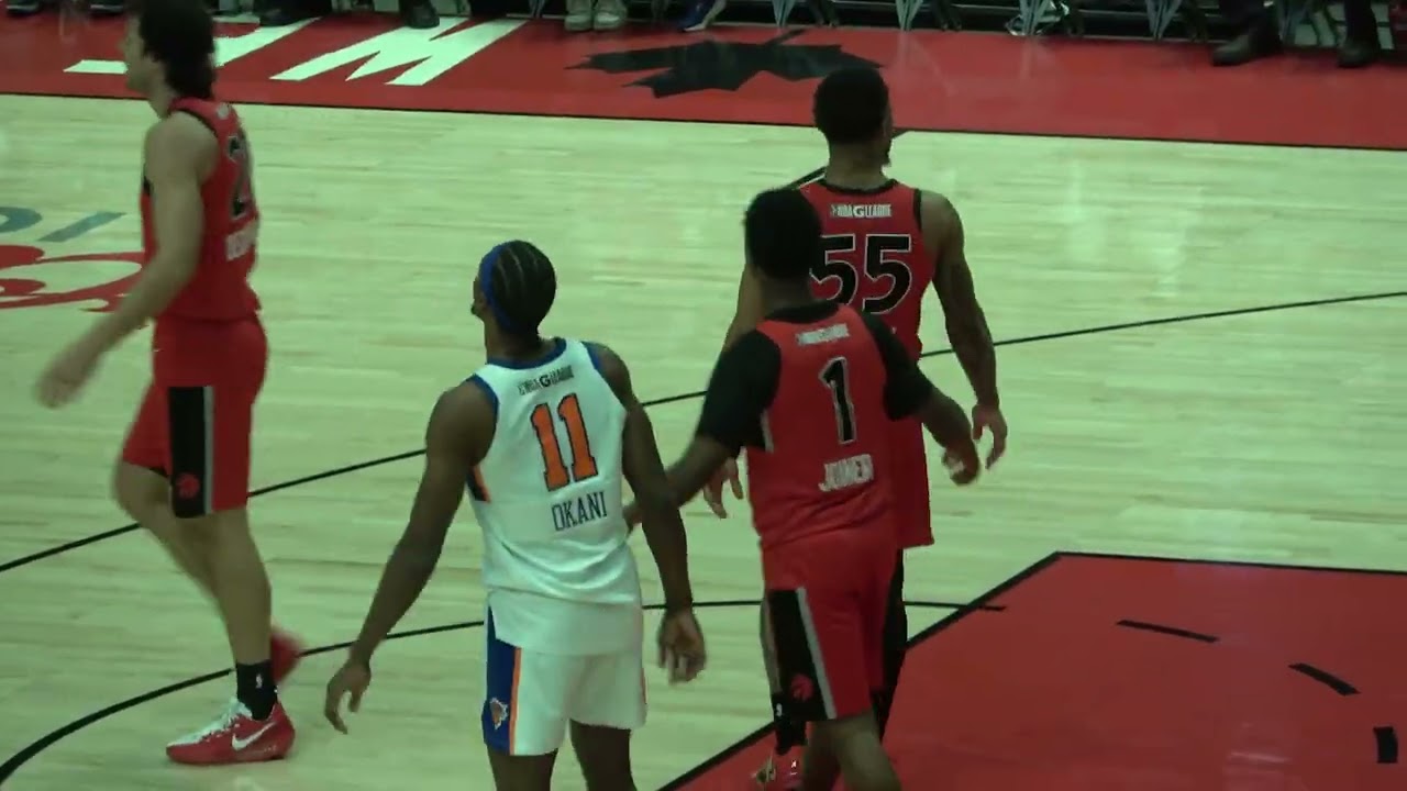 Alijah Martin Raptors 905 isolation camera Dec 30-2025 vs Knicks