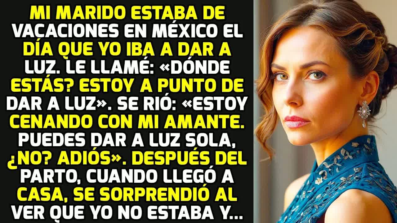 Mi Marido Se Fue De Vacaciones A México El Día Que Yo Iba A Dar A Luz. Le Llamé Y... HISTORIAS VIDA