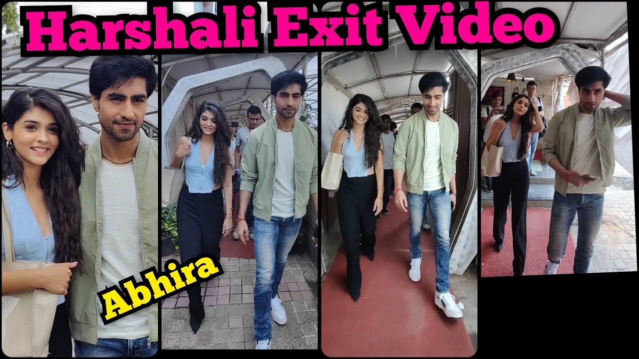 Harshad Chopda With Pranali Rathod Cute Exit Walking Video Watch How They cars for Paps | Harshali