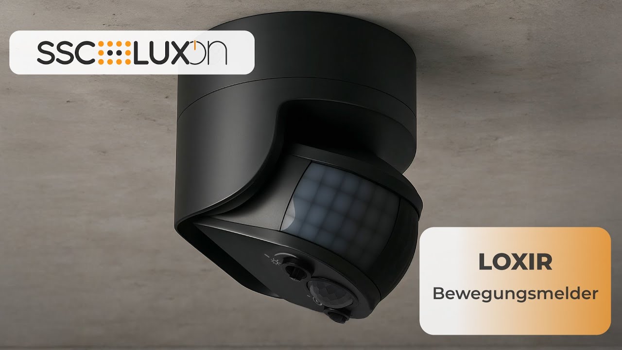 SSC-LUXon - Bewegungsmelder LOXIR IP54 für Decke und Wand im Überblick