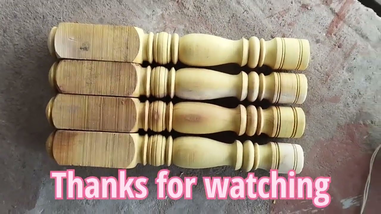 How To Turn Beautiful Cot Legs Design /Wooden Turning Design.