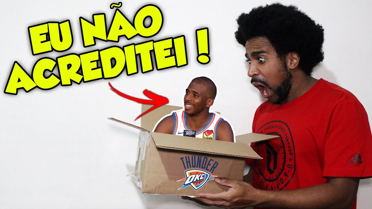 GANHEI PRESENTES DO PRÓPRIO CHRIS PAUL & OKLAHOMA CITY THUNDER  - UNBOXING
