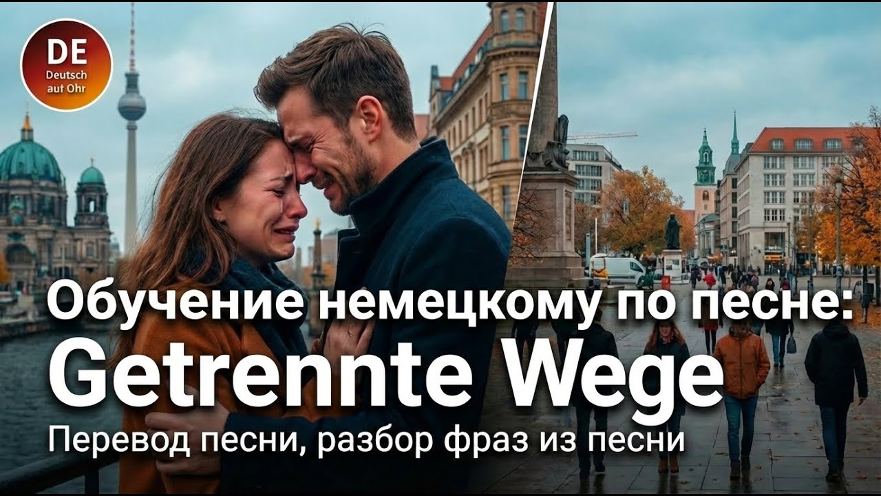 Тренируем аудирование | Немецкая песня «Getrennte Wege» с разбором