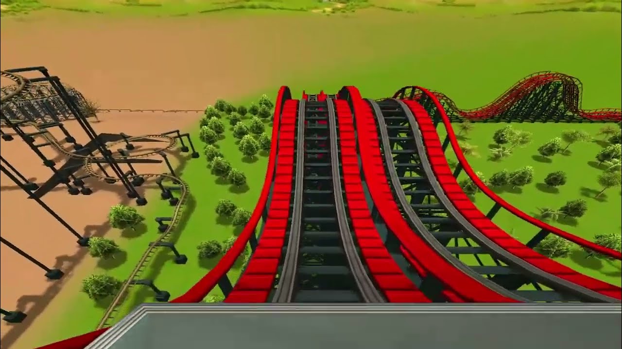 Douglas Fir Park all 20 roller-coasters on ride POV