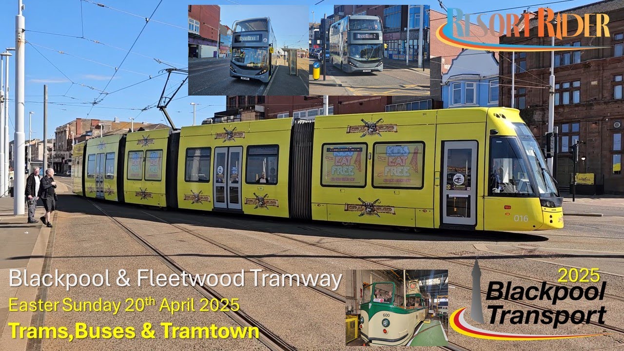 771 - Blackpool & Fleetwood Tramway: Easter Sunday 20th April 2025 at North Pier and Tramtown