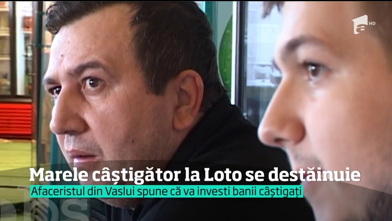 Afaceristul din Vaslui, care a câştigat marele premiu la Loto 6/49, se destăinuie