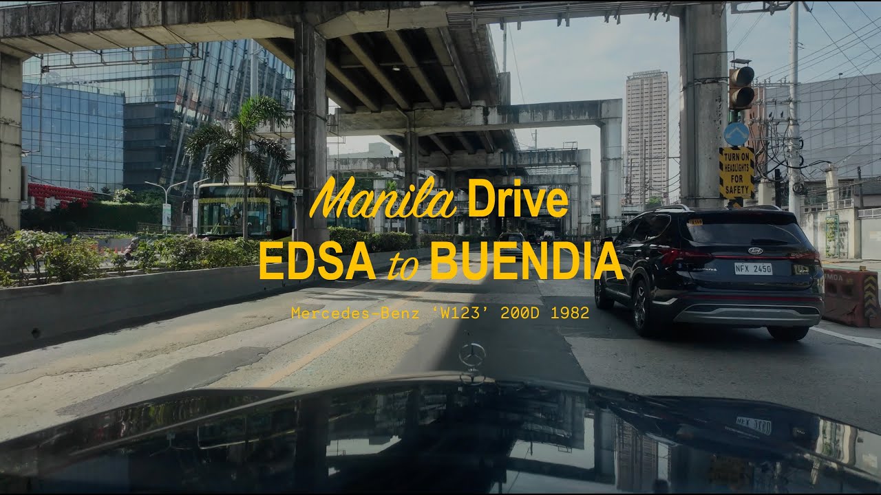 Manila Drive with the Mercedes-Benz 'W123' 200D 1982 from EDSA to Buendia