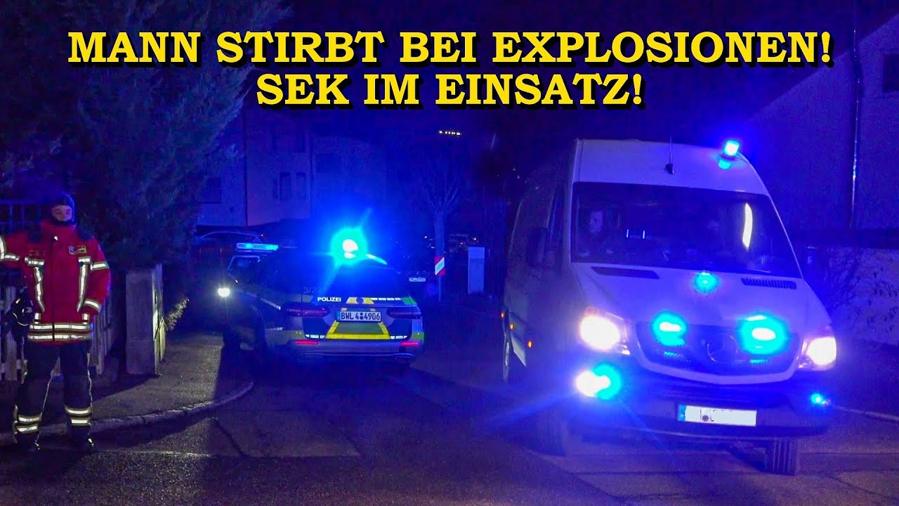 [Mehrere Explosionen in Wohnhaus] SPEZIALEINSATZKOMMANDO (SEK) im EINSATZ | Bewohner kommt ums Leben