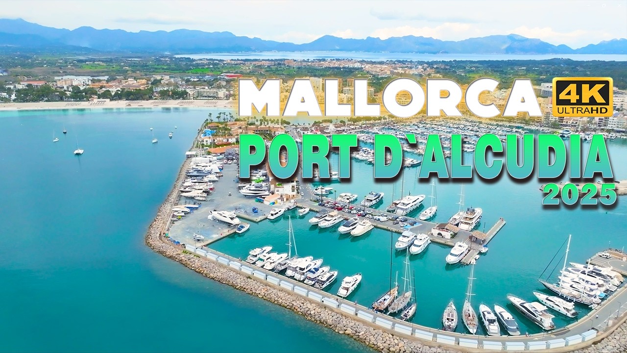 Port d'Alcúdia Mallorca 4K Drone 2025