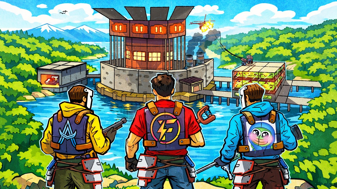 We BUILT the MOST EFFICIENT LAKE FORTRESS in RUST