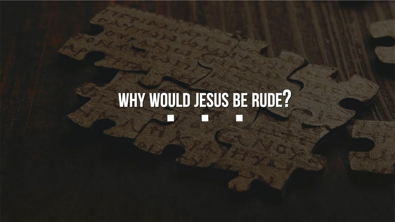 Timothy McGrew, Undesigned Coincidences in Scripture: Why would Jesus be rude?