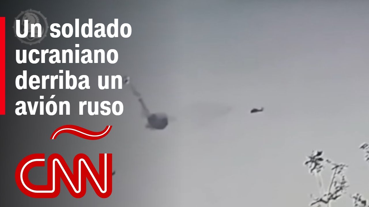 Nuevo video muestra cómo un soldado ucraniano derriba avión ruso