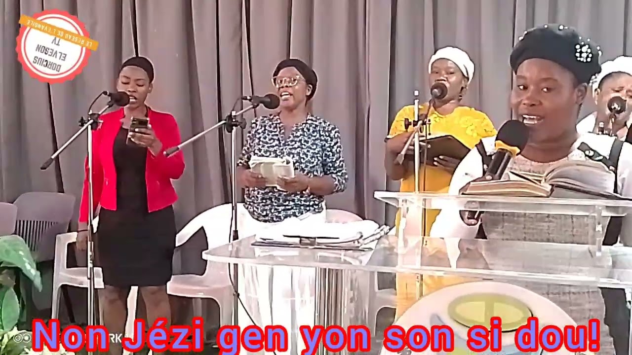 Non Jézi gen yon son si dou!Li chase tristès nou.