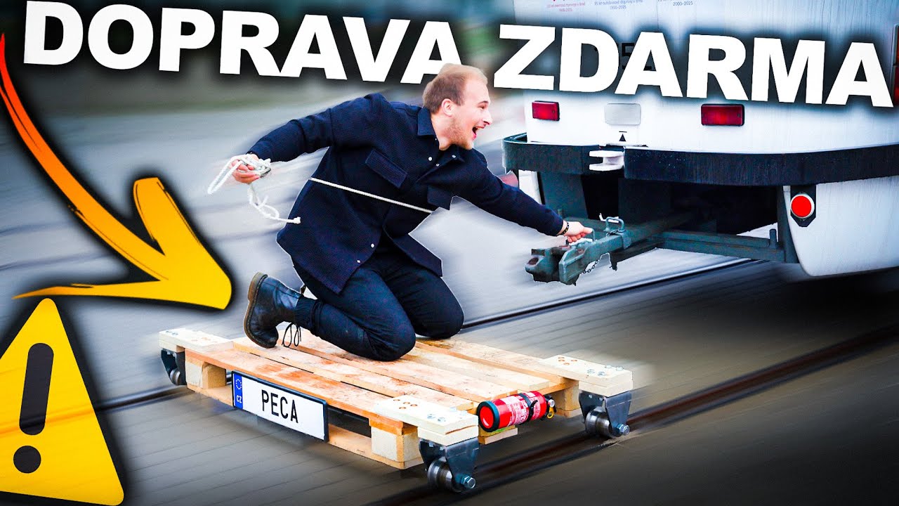 JEDU ZA TRAMVAJÍ NA PALETĚ! 😂