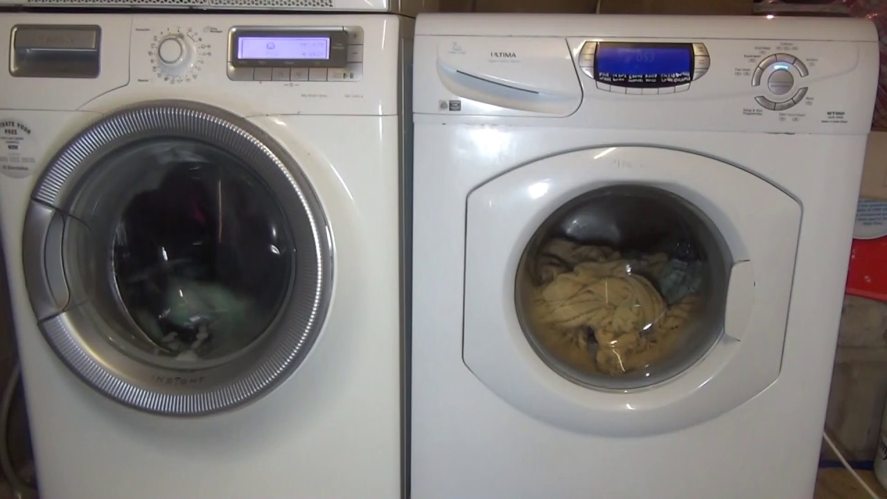 Electrolux Time Manager Vs Hotpoint Ultima 1 Hour cycle wash race No.7