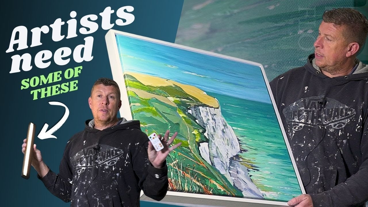 How to stretch a canvas, Frame & Varnish a Canvas Painting - THE FINISHING TOUCHES