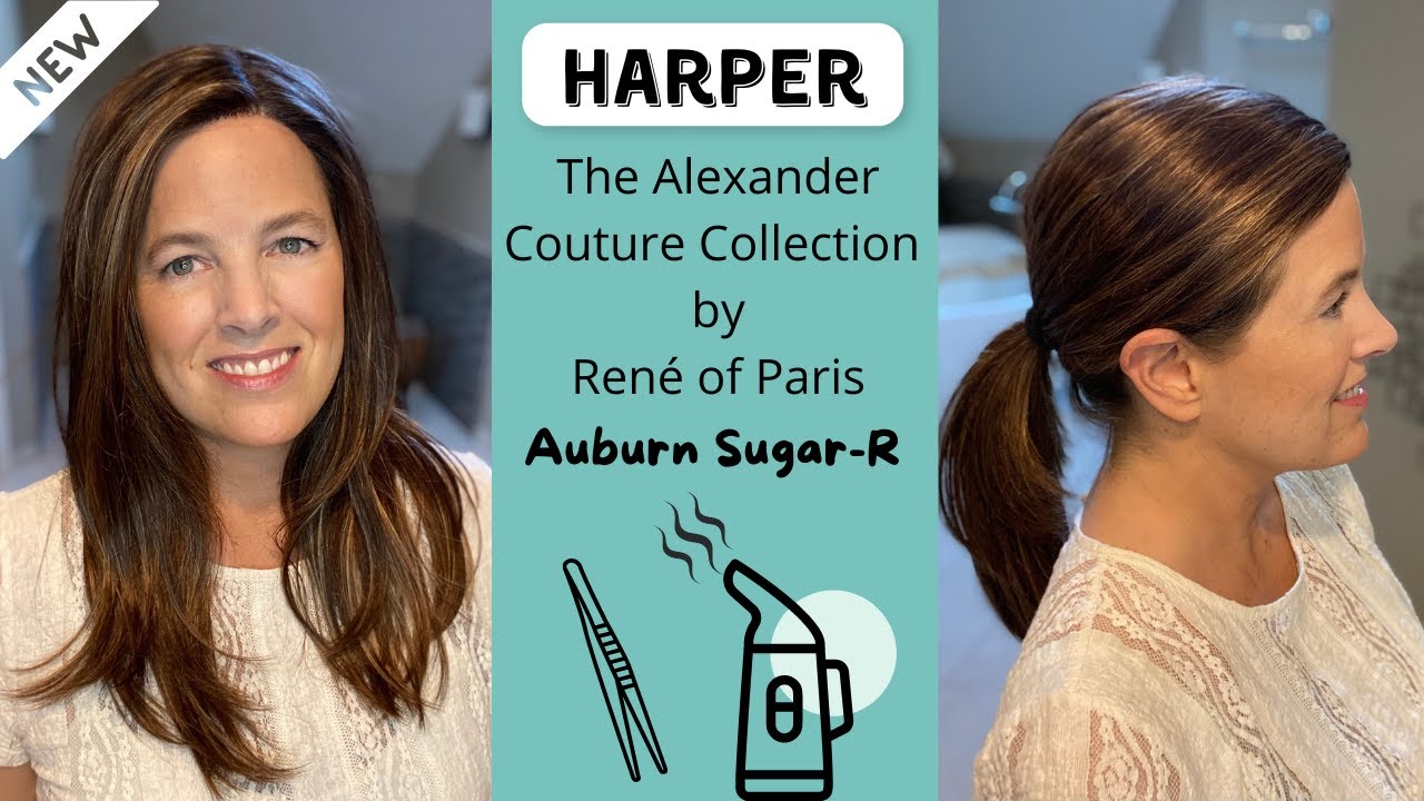 Harper by Rene of Paris in Auburn Sugar-R, Wig Review, How to Pluck the Hairline & Steam Style