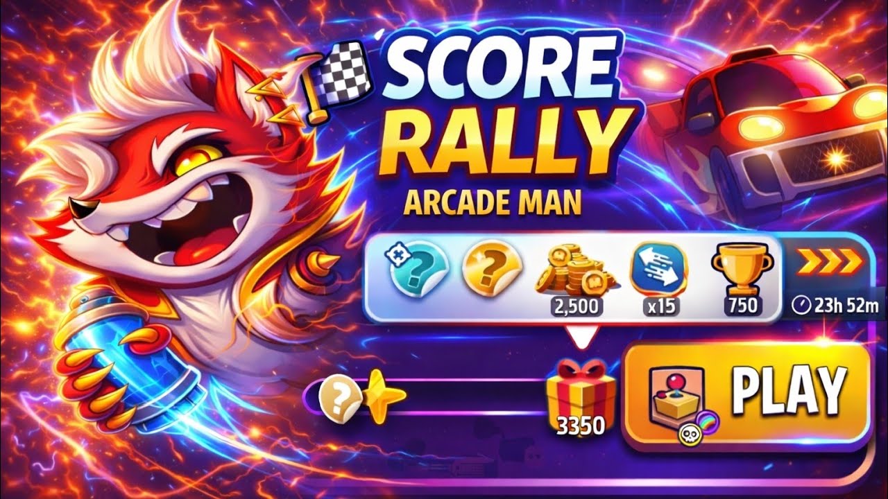 Arcade man solo challenge|score rally|match masters