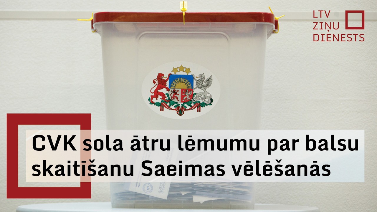 CVK vadītājs Zviedris: Balsu skaitī&scaron;ana manuāli varētu nedaudz sadārdzināt vēlē&scaron;anas
