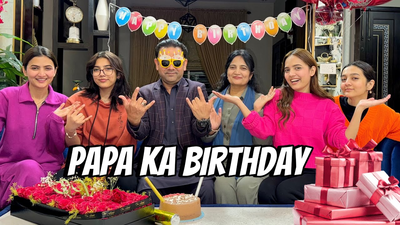 Papa ko Birthday Surprise dia |Helium gas sy Voice Change ki |Sistrology |Fatima Faisal