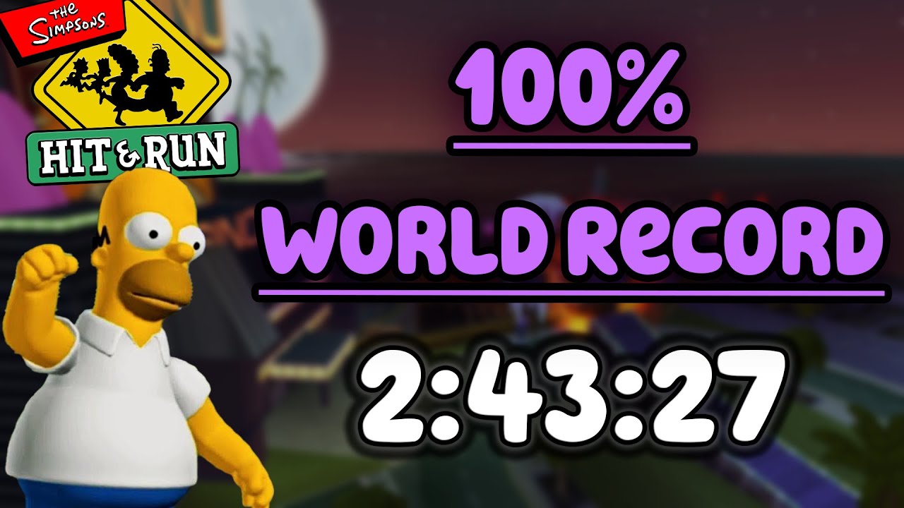 The Simpsons: Hit & Run 100% Speedrun in 2:43:27 (World Record)