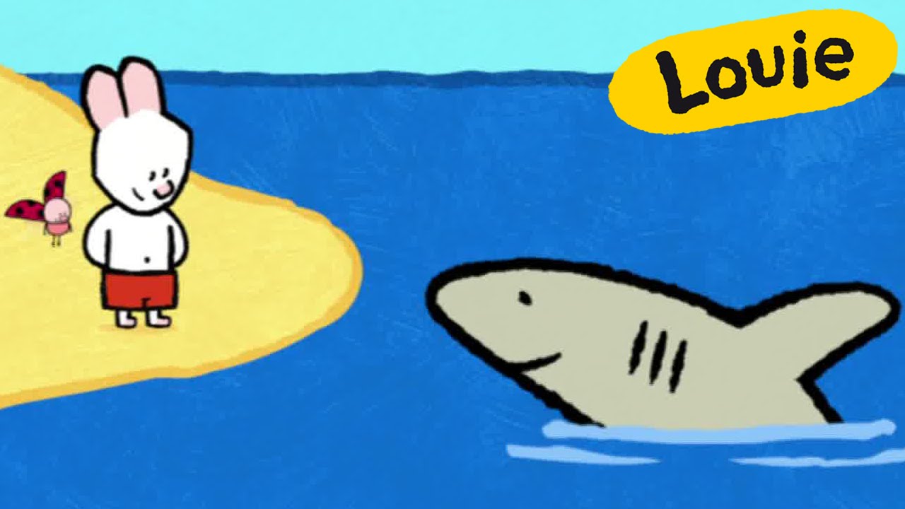 Tiburón - Louie dibujame un tiburón | Dibujos animados para niños