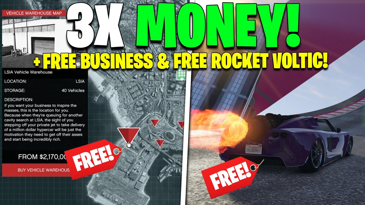 FREE ROCKET CAR, FREE BUSINESS, FREE MONEY, 3X MONEY, DISCOUNTS & MORE | GTA Online Weekly Update