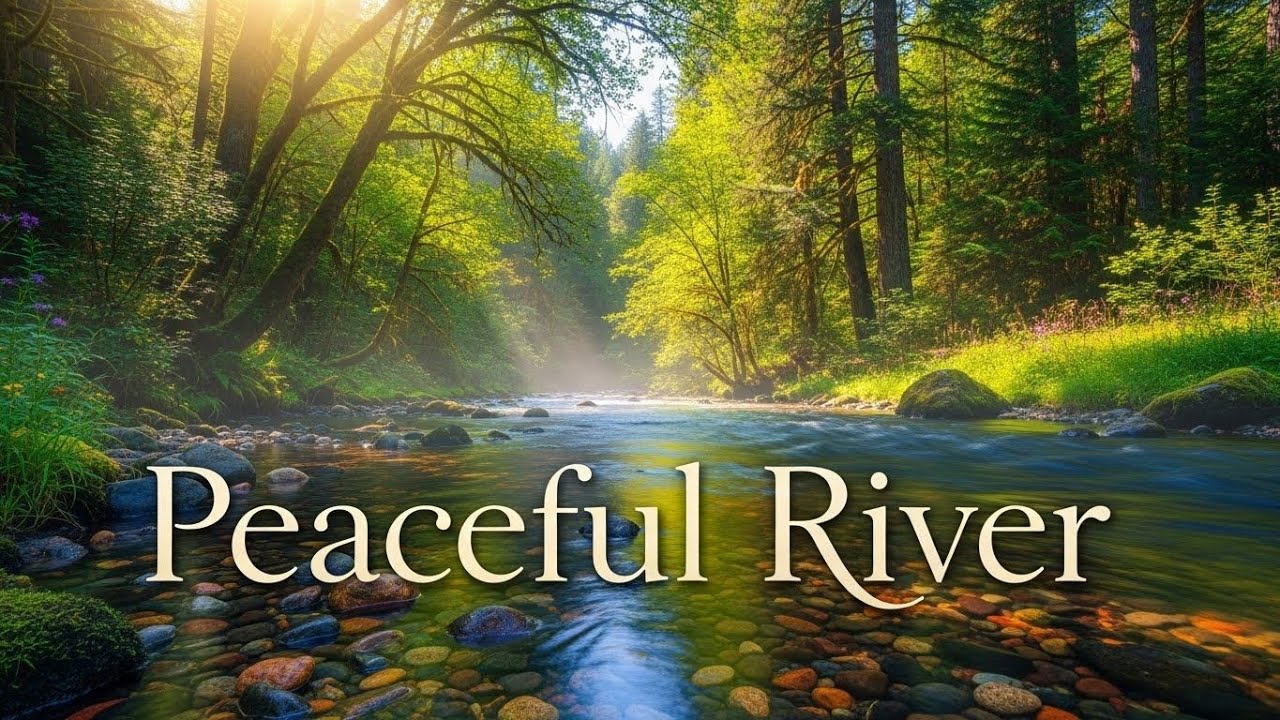Tranquil River in Forest 🌲🌊 Relaxing Nature Ambience for Focus and Serenity #2924