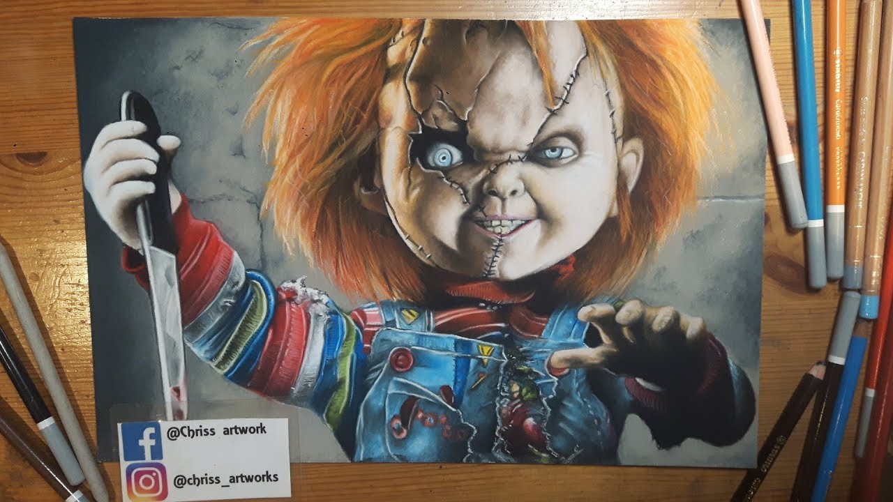 Drawing - Chucky The Killer Doll (SPEED DRAWING)