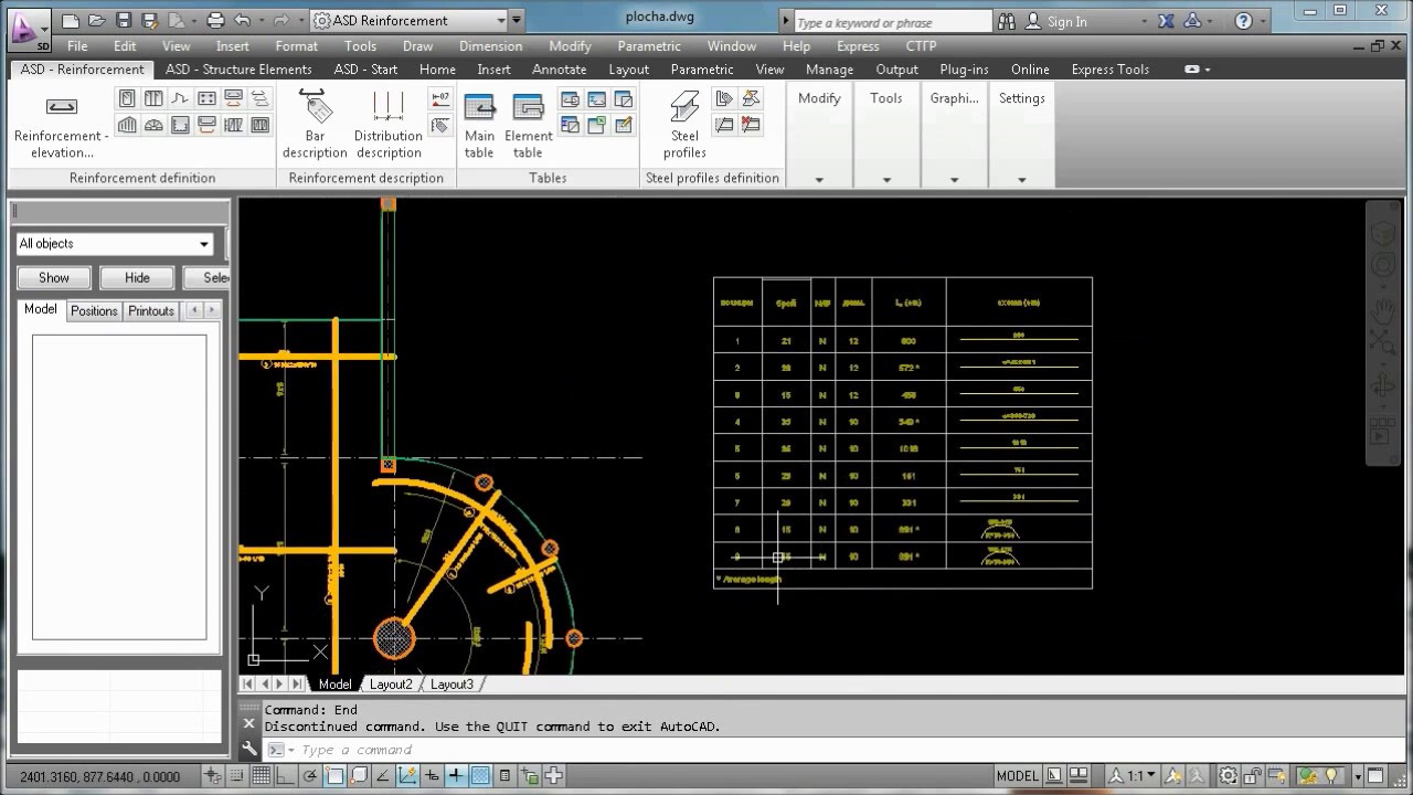 RC slab design - AutoCAD Structural Detailing and Robot Structural Analysis