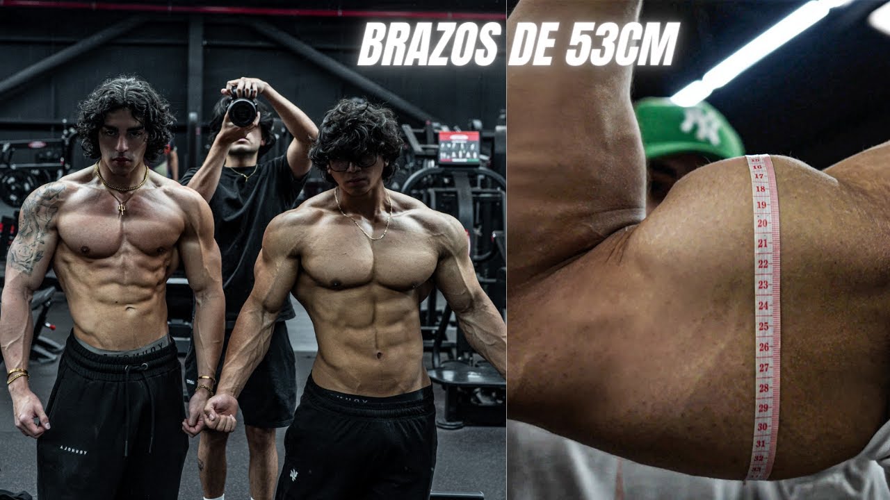 FULL RUTINA DE BRAZO JUNTO A DADDY AIOLI | PRIMERA VEZ MIDIENDOME LOS BRAZOS