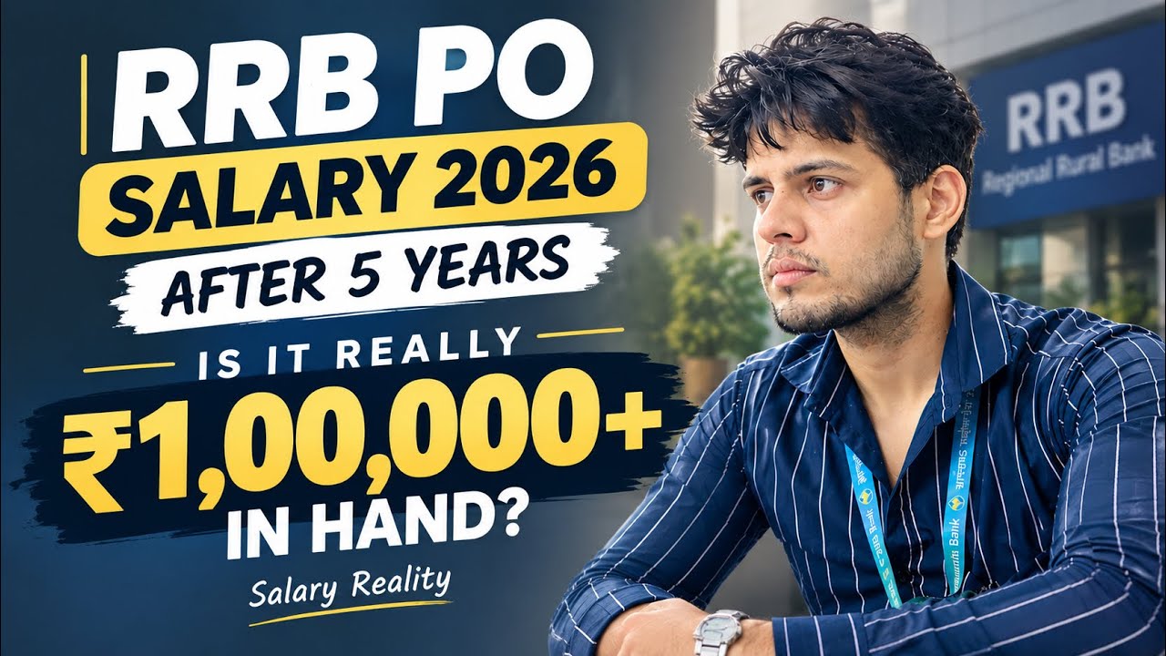 RRB PO Salary After 5 Years in 2026 💰 | Is ₹1 Lakh+ In-Hand Possible? | Salary after 13th Bipart?🎯💸