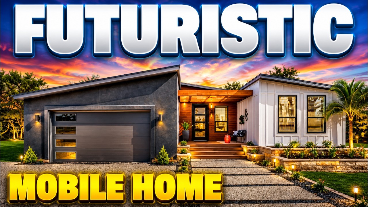 MOST FUTURISTIC triple wide mobile home I've toured! Prefab House tour