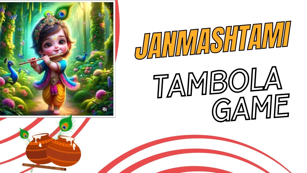 🦚kitty theme Janmashtami Tambola - kitty party games for ladies 🥰😍😉Game4U