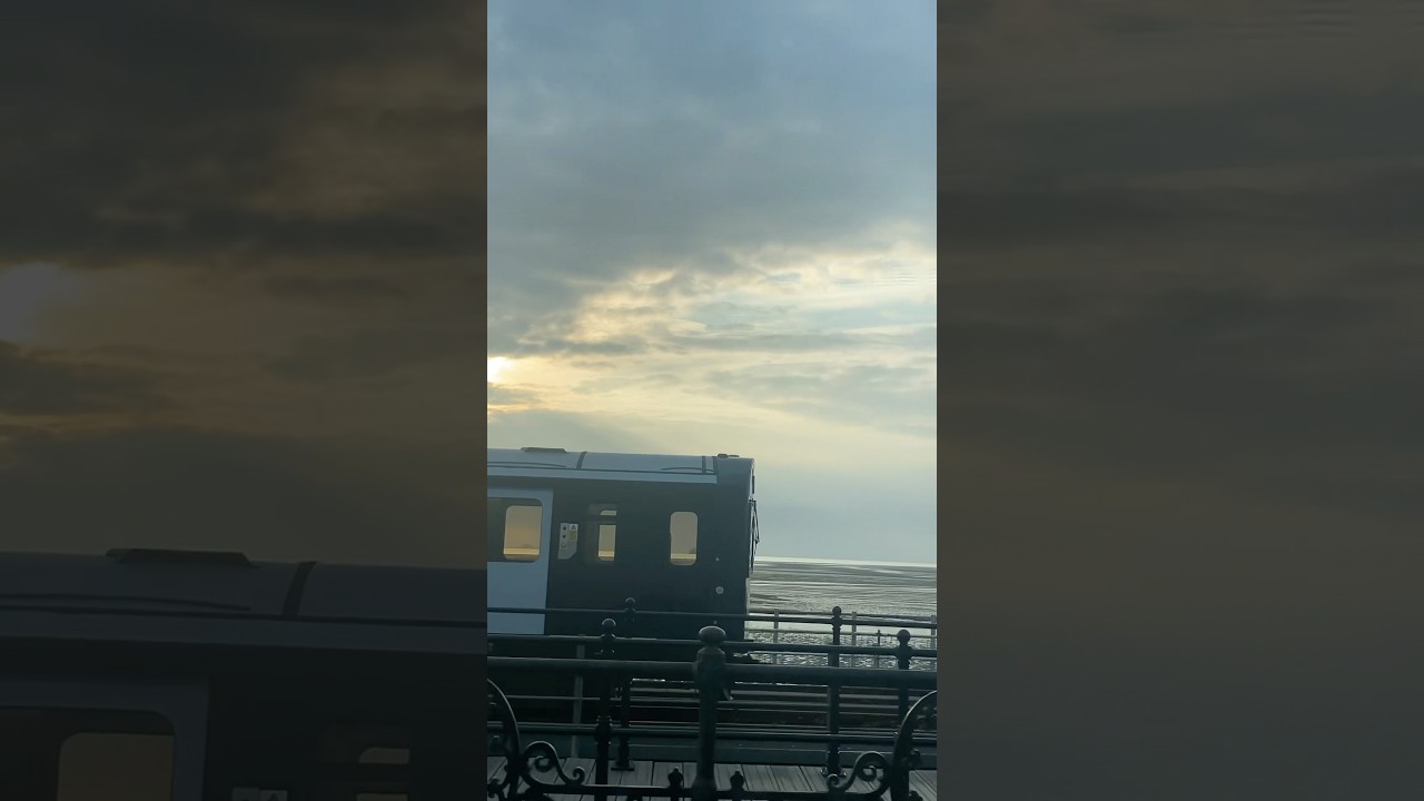 Rolling down the pier together😃 #trains #isleofwight #trainspotting #together #shorts #fyp
