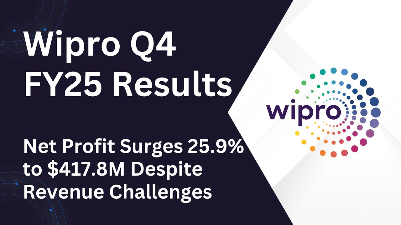Wipro Q4 FY25 Results: Net Profit Surges 25.9% to ₹35.7 billion ($417.8M) Despite Revenue Challenges