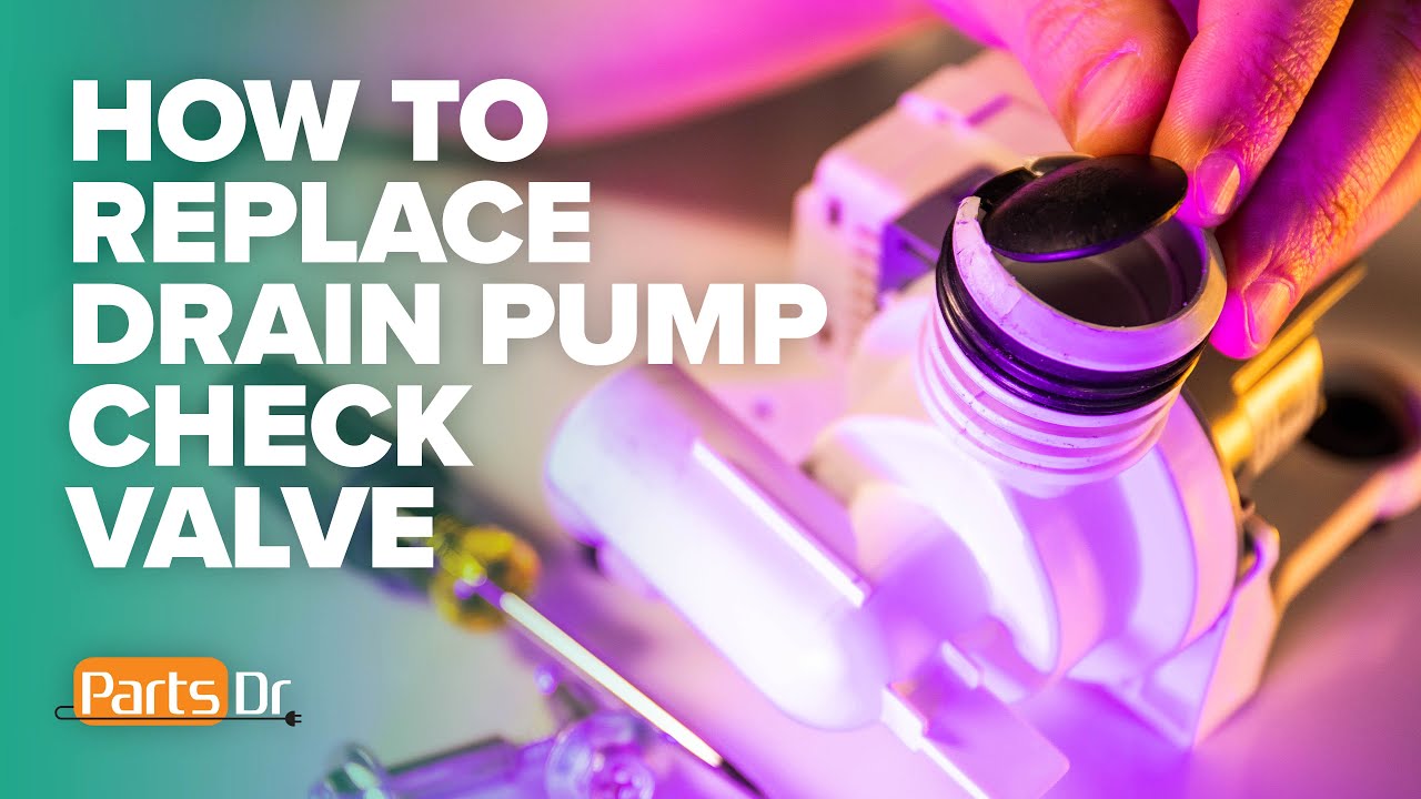 How to replace Samsung washer drain pump check valve part # DC62-00328A