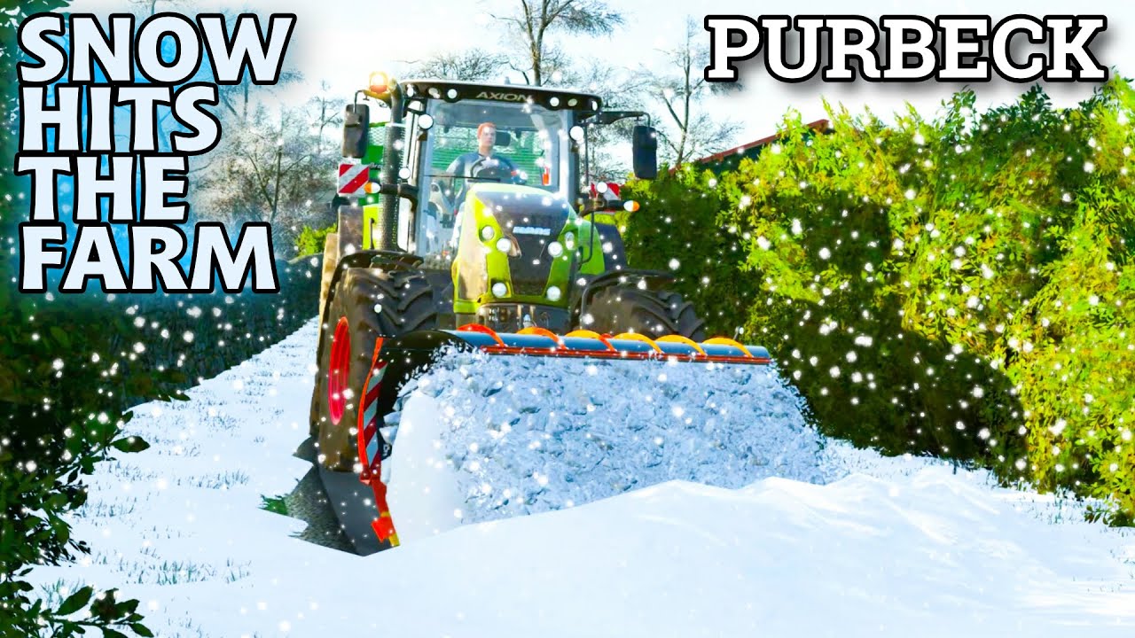 IT'S SNOWING ON THE FARM! | PURBECK FARMING SIMULATOR 22 - Episode 13