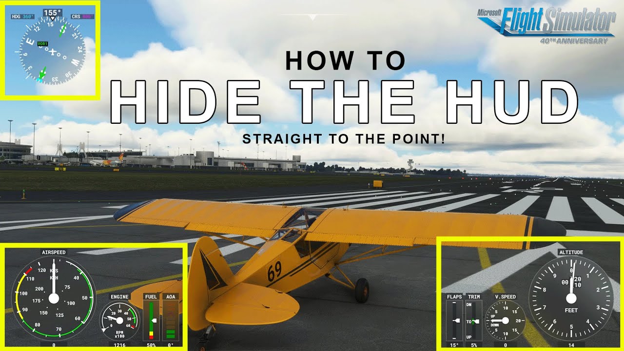How to hide the HUD - Microsoft Flight Simulator 2023