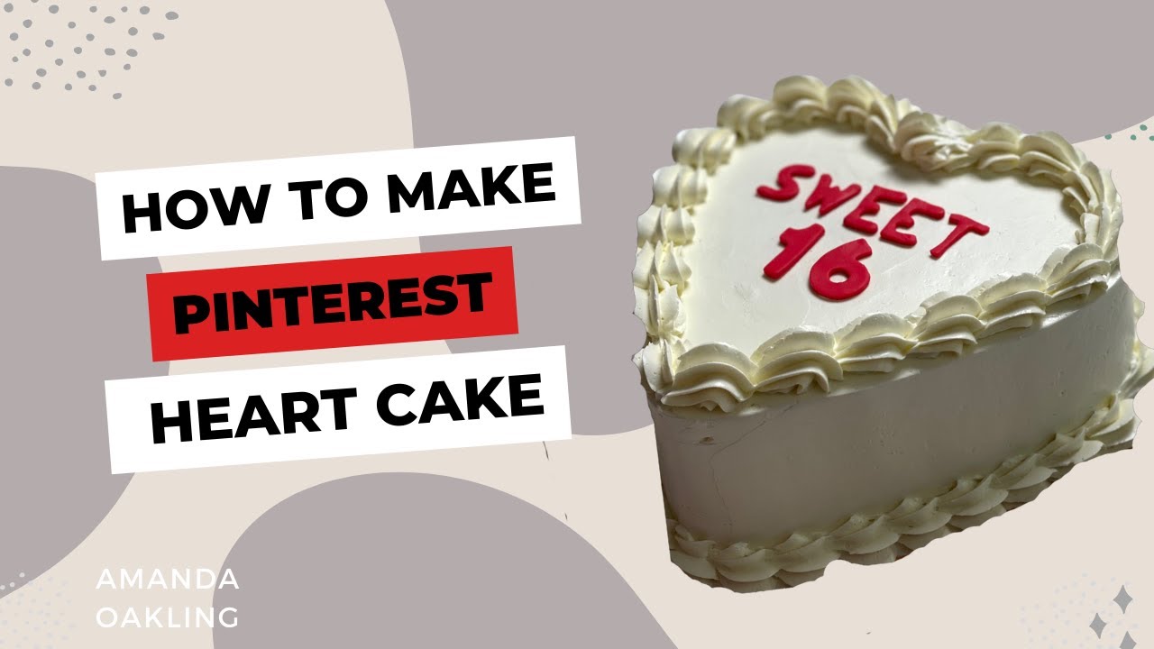 Watch Me Create a Stunning Vintage Heart Cake!