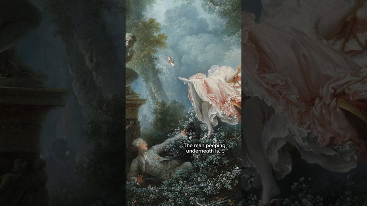 The Swing Rococo Art Masterpiece by Jean-Honor&eacute; Fragonard 18th Century Elegance#art#history#shorts