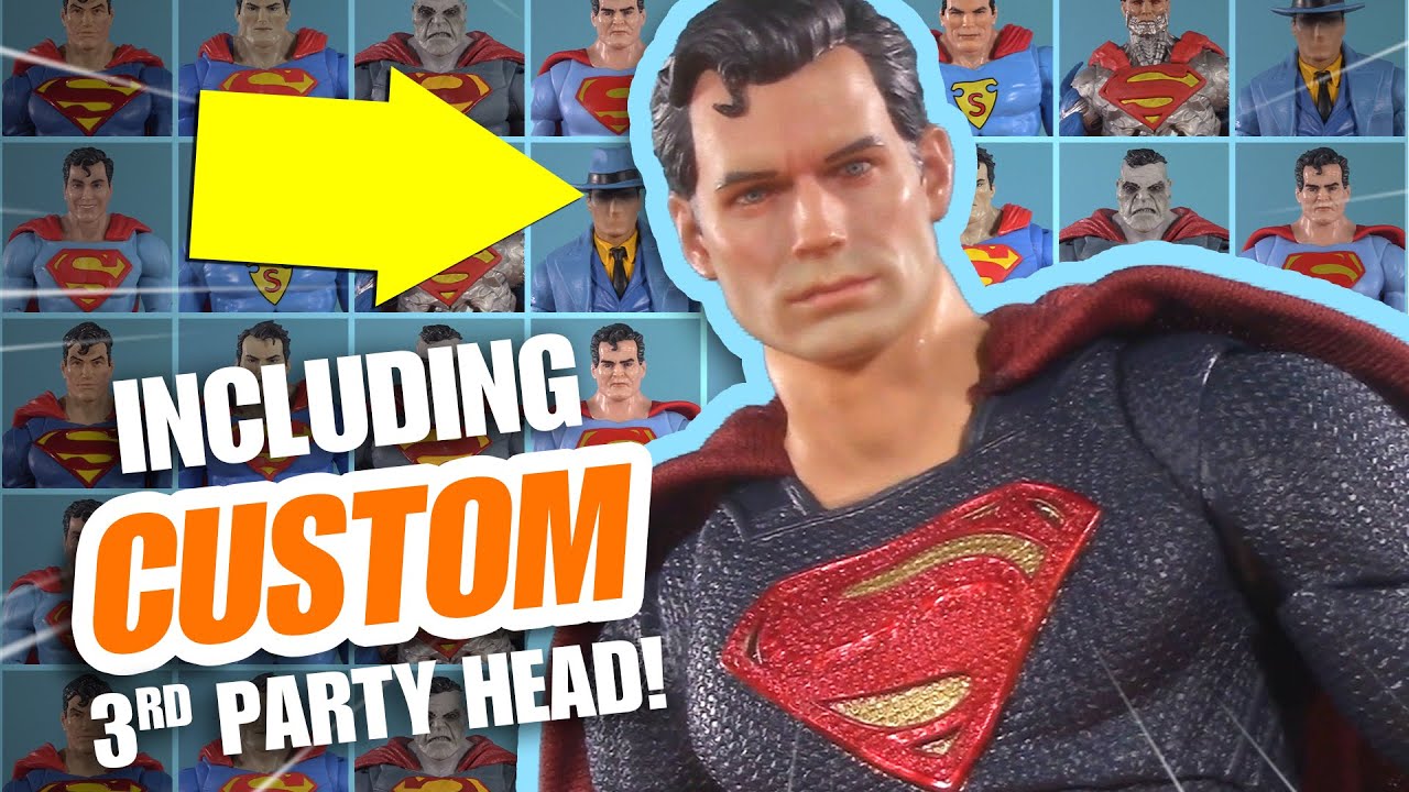 HENRY CAVILL REVIEW AND HEAD SWAPS! McFarlane Toys DC Multiverse Batman v Superman Doomsday Two Pack